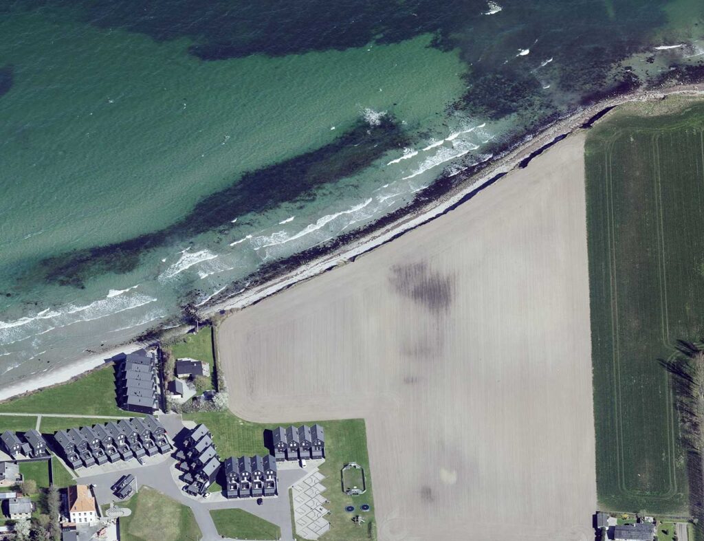 Fiskeplads ved Ballen Strandpark på Samsø.